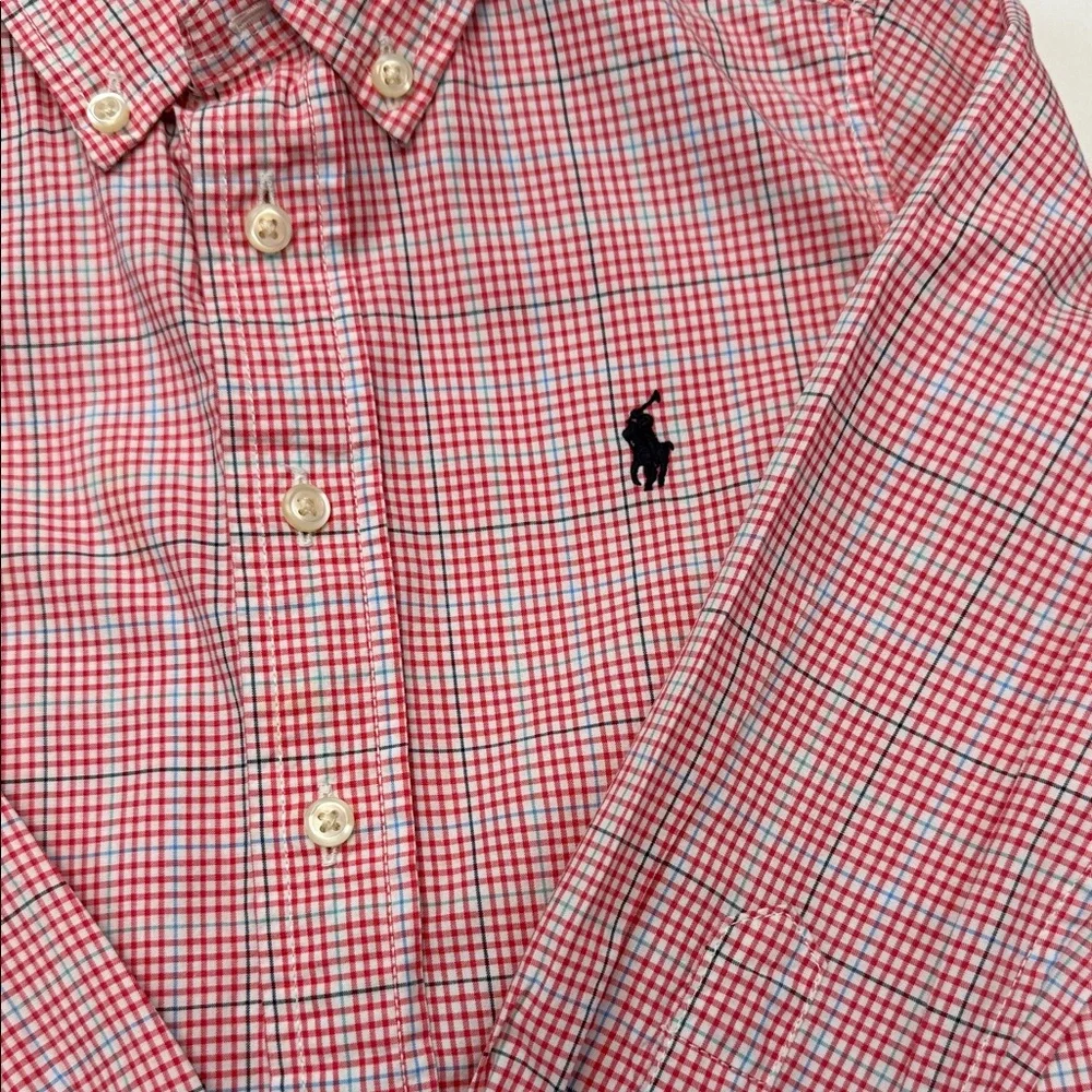 Ralph Lauren Boy's Red Plaid Button-Down‎ Shirt